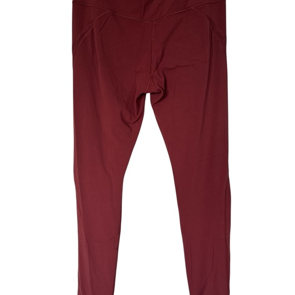 Athleta Aura Heel Tight Legging in Powervita in Maple Red Mesh Yoga - Picture 2 of 7